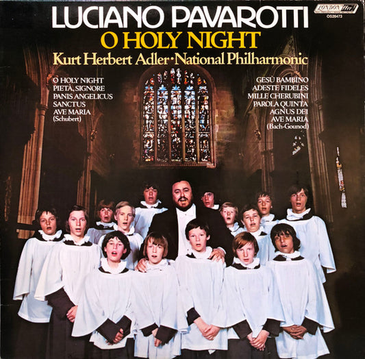 Luciano Pavarotti - Kurt Herbert Adler ● National Philharmonic Orchestra : O Holy Night (LP, Album, RE)