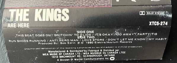 The Kings : Are Here (Cass, Album)