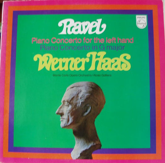Maurice Ravel, Werner Haas, Orchestre National De L'Opéra De Monte-Carlo / Alceo Galliera : Piano Concertos (LP)