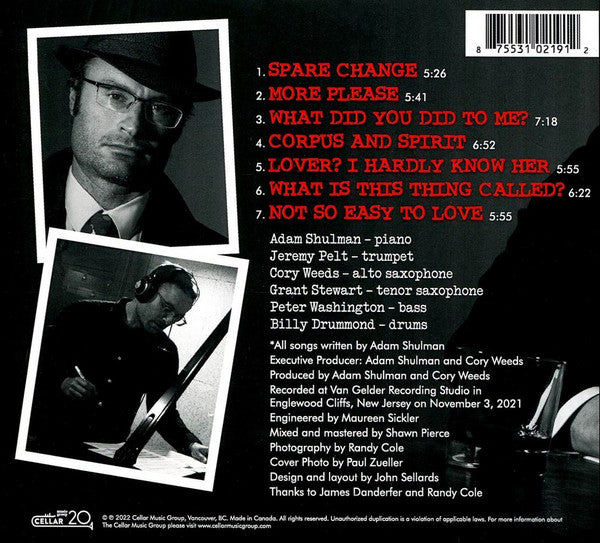 Adam Shulman : Just The Contrafacts (CD)
