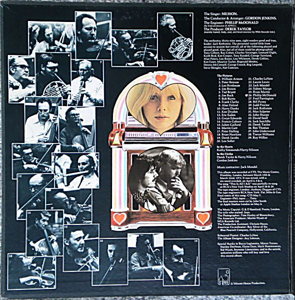 Harry Nilsson : A Little Touch Of Schmilsson In The Night (LP, Album, Gat)