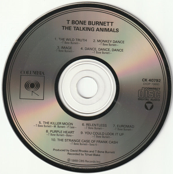 T Bone Burnett* : The Talking Animals (CD, Album)