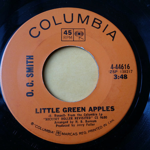 O. C. Smith* : Little Green Apples / Long Black Limousine (7", Single)