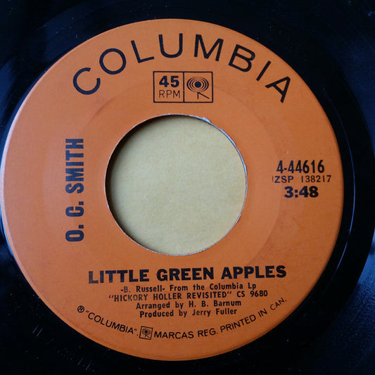 O. C. Smith* : Little Green Apples / Long Black Limousine (7", Single)