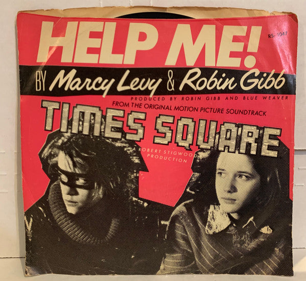 Marcy Levy and Robin Gibb : Help Me! (7", Single, Promo, Styrene, Bes)