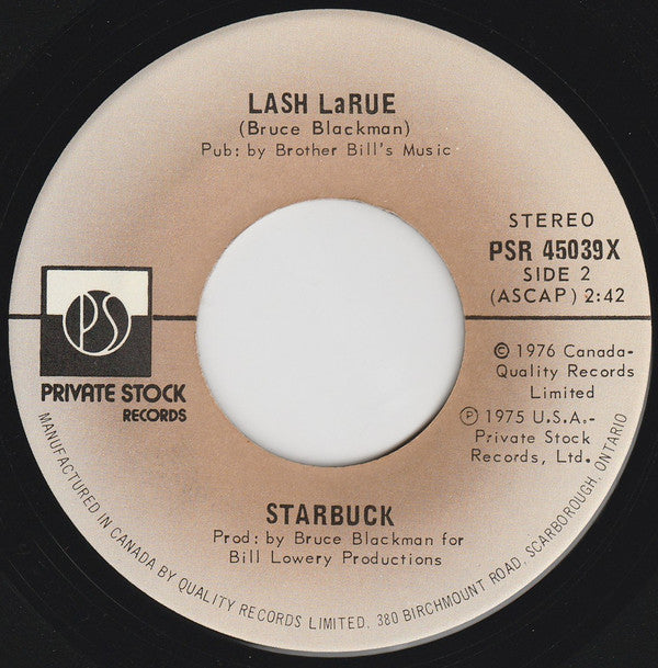 Starbuck (2) : Moonlight Feels Right (7", Single)