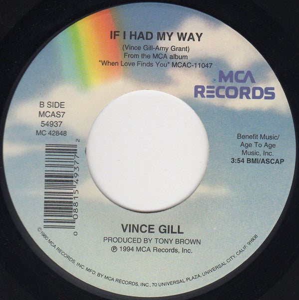 Vince Gill : When Love Finds You (7")