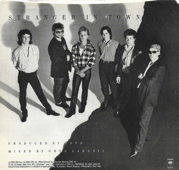 Toto : Stranger In Town (7", Single)