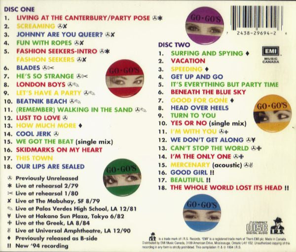 Go-Go's : Return To The Valley Of The Go-Go's (2xCD, Comp)