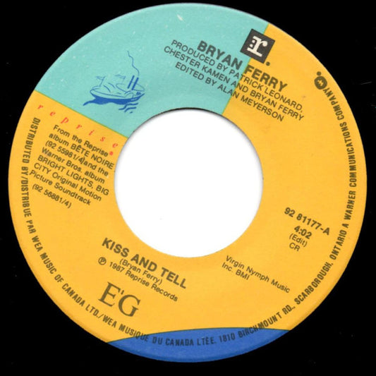 Bryan Ferry : Kiss And Tell (7", Single)