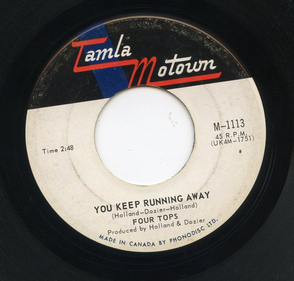 Four Tops : You Keep Running Away / If You Don't Want My Love (7")