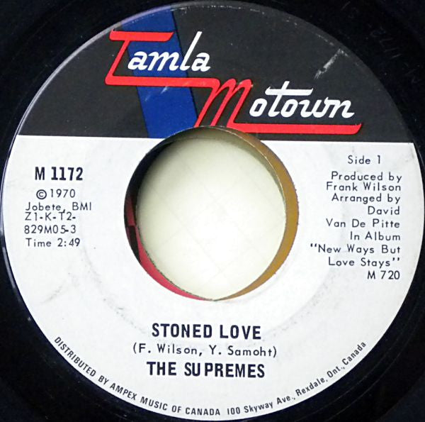 The Supremes : Stoned Love (7", Single)
