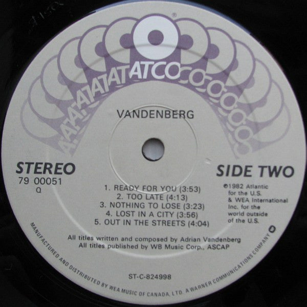 Vandenberg : Vandenberg (LP, Album)