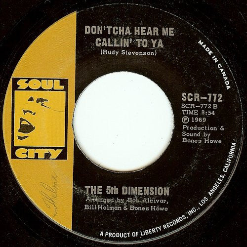 The Fifth Dimension : Medley: Aquarius / Let The Sunshine In (The Flesh Failures) (7", Single)