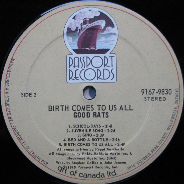 Good Rats : Birth Comes To Us All (LP, Album)