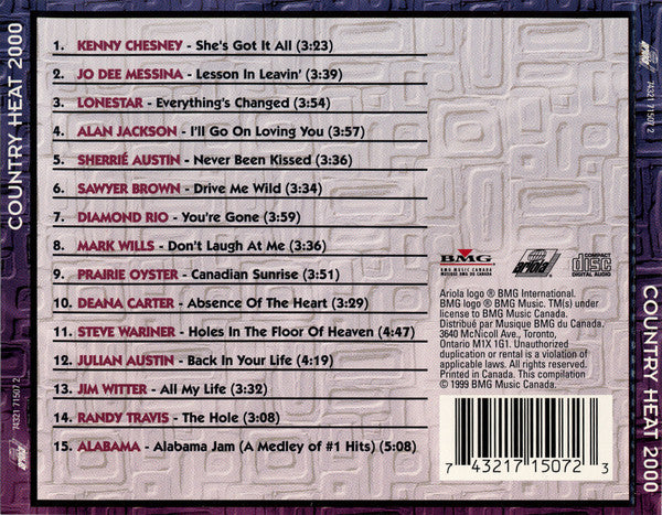 Various : Country Heat 2000 (CD, Comp)