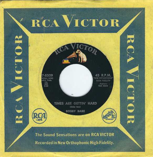 Bobby Bare : Times Are Gettin' Hard / One Day At A Time (7", Single, Hol)