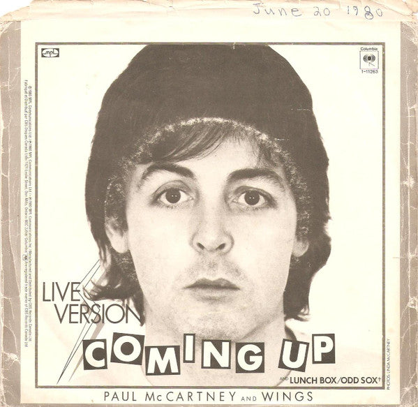Paul McCartney : Coming Up (7", Single)