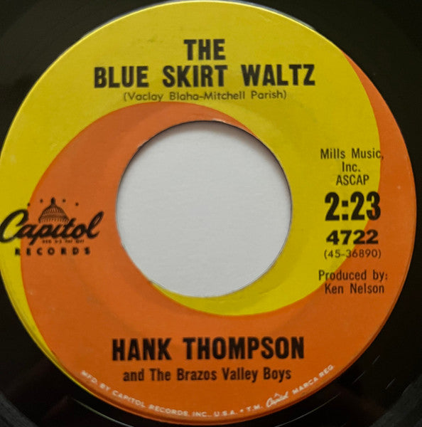 Hank Thompson And His Brazos Valley Boys : Westphalia Waltz / The Blue Skirt Waltz (7", Single)