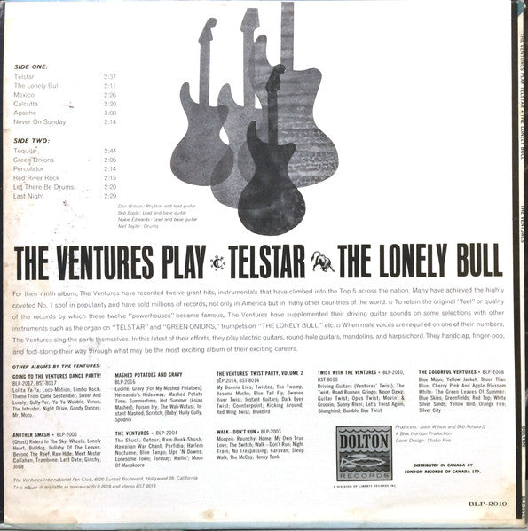 The Ventures : Play Telstar - The Lonely Bull And Others (LP, Album, Mono)