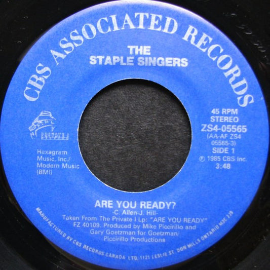 The Staple Singers : Are You Ready (7")