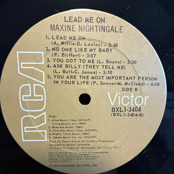 Maxine Nightingale : Lead Me On (LP, Album)