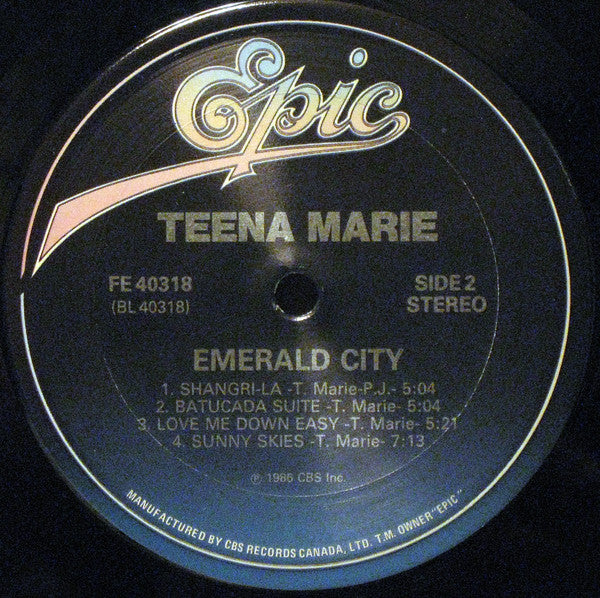 Teena Marie : Emerald City (LP, Album)