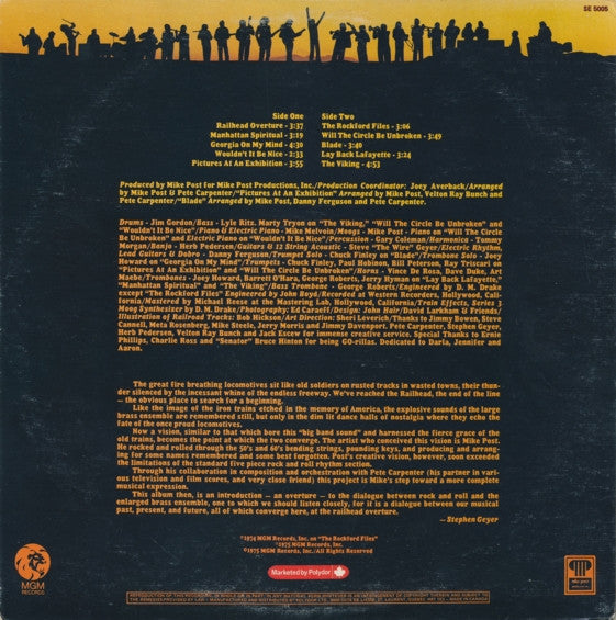 Mike Post : Railhead Overture (LP, Album)