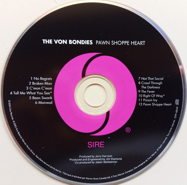 The Von Bondies : Pawn Shoppe Heart (CD, Album)