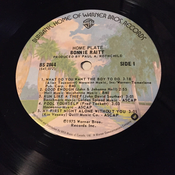 Bonnie Raitt : Home Plate (LP, Album)
