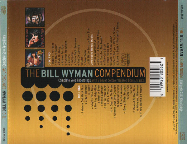 Bill Wyman : The Bill Wyman Compendium: Complete Solo Recordings (2xCD, Comp)