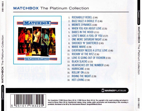 Matchbox (3) : The Platinum Collection (CD, Comp)