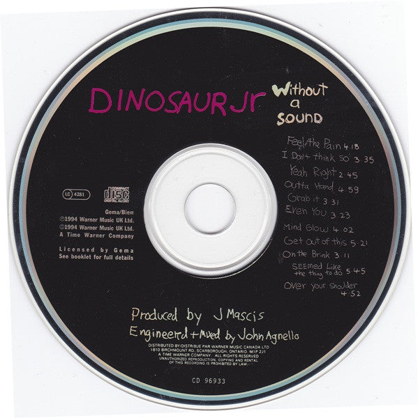 Dinosaur Jr. : Without A Sound (CD, Album)