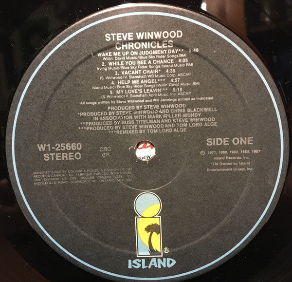Steve Winwood : Chronicles (LP, Comp, Club)
