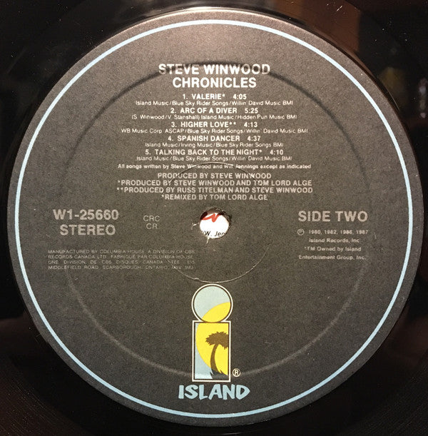 Steve Winwood : Chronicles (LP, Comp, Club)