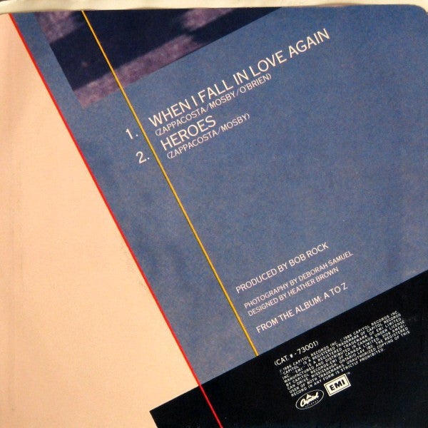 Zappacosta : When I Fall In Love Again (7", Single)