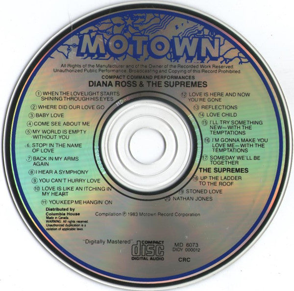 Diana Ross And The Supremes* : 20 Greatest Hits (CD, Comp)