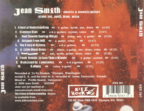 Jean Smith : Jean Smith (CD, Album)