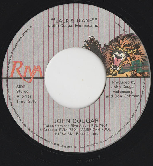 John Cougar* : Jack & Diane (7", Single)