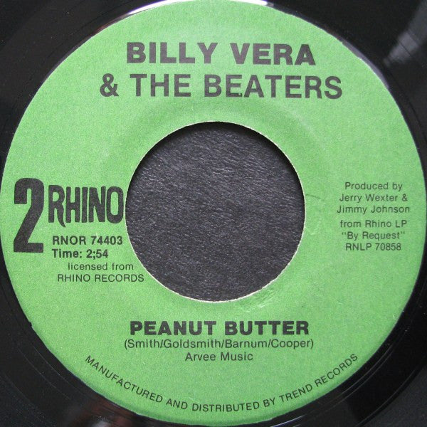 Billy Vera & The Beaters : At This Moment (7", Single)