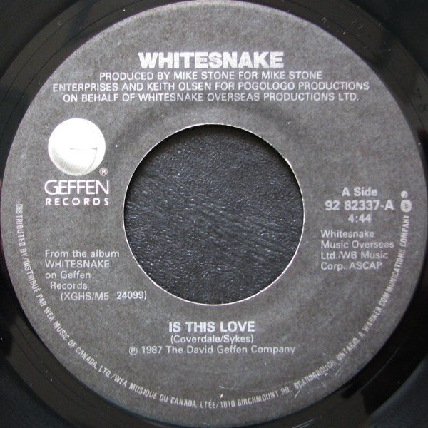 Whitesnake : Is This Love (7", Single)