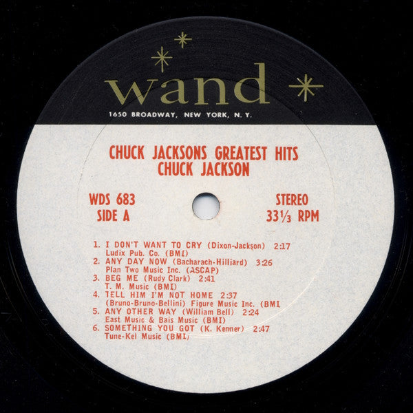 Chuck Jackson : Chuck Jackson's Greatest Hits (LP, Comp, Ter)