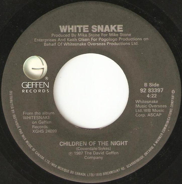 Whitesnake : Here I Go Again (7", Single)