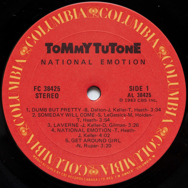 Tommy Tutone : National Emotion (LP, Album)