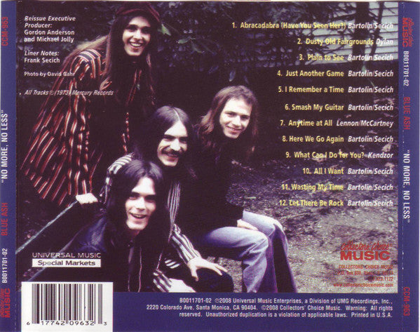 Blue Ash : No More, No Less (CD, Album, RE, RM)