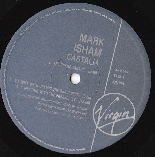 Mark Isham : Castalia (LP, Album)