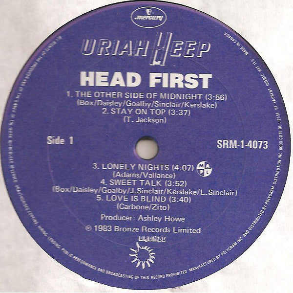 Uriah Heep : Head First (LP, Album)