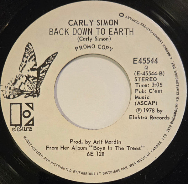 Carly Simon : Tranquillo (Melt My Heart) (7", Promo)