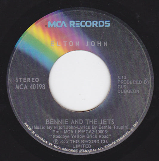 Elton John : Bennie And The Jets (7", Single)