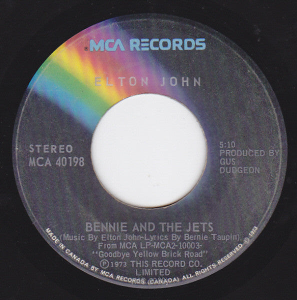 Elton John : Bennie And The Jets (7", Single)